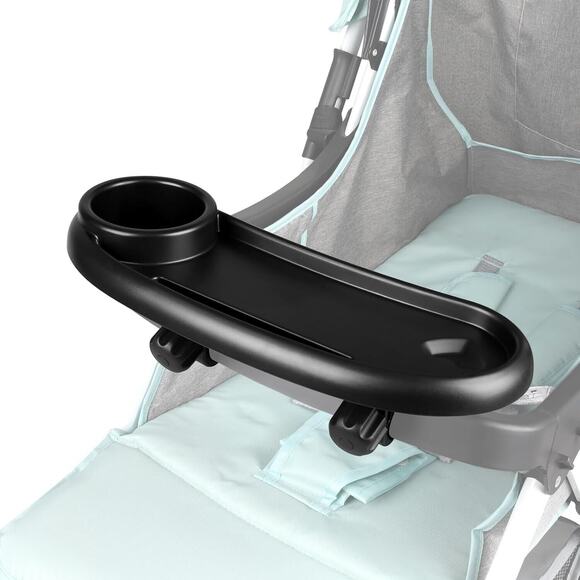 Stroller Snack Tray with Cup Holder Universal Stroller Food Tray Removable - Picture 4 of 5